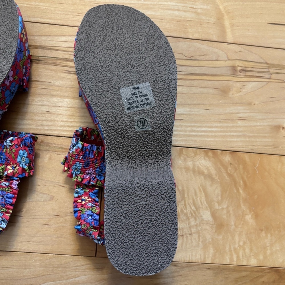 Coconuts by Matisse Platform Casual Sandals Mid Heel 2-3" Womens Size 7 Floral - Picture 5 of 7